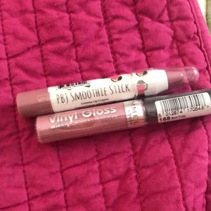 Rimmel lip gloss and PBJ Smoothie Stick Lip Crayon